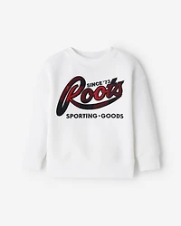 Toddler Plaid Applique Crew Sweatshirt