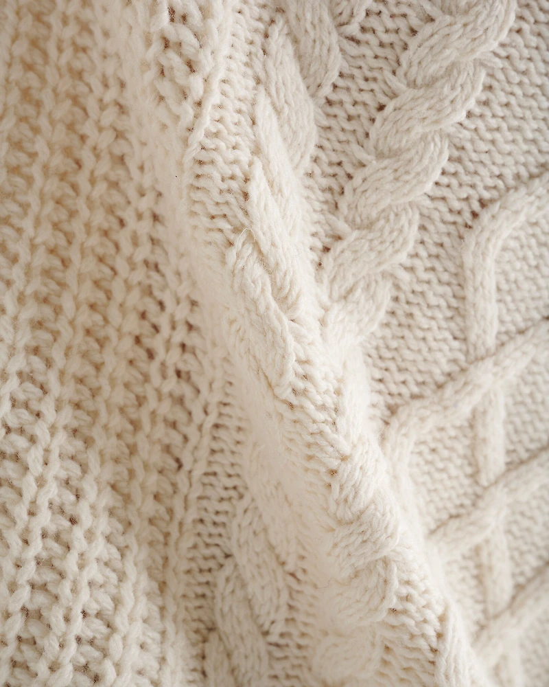 Lodge Cabled Crew Sweater