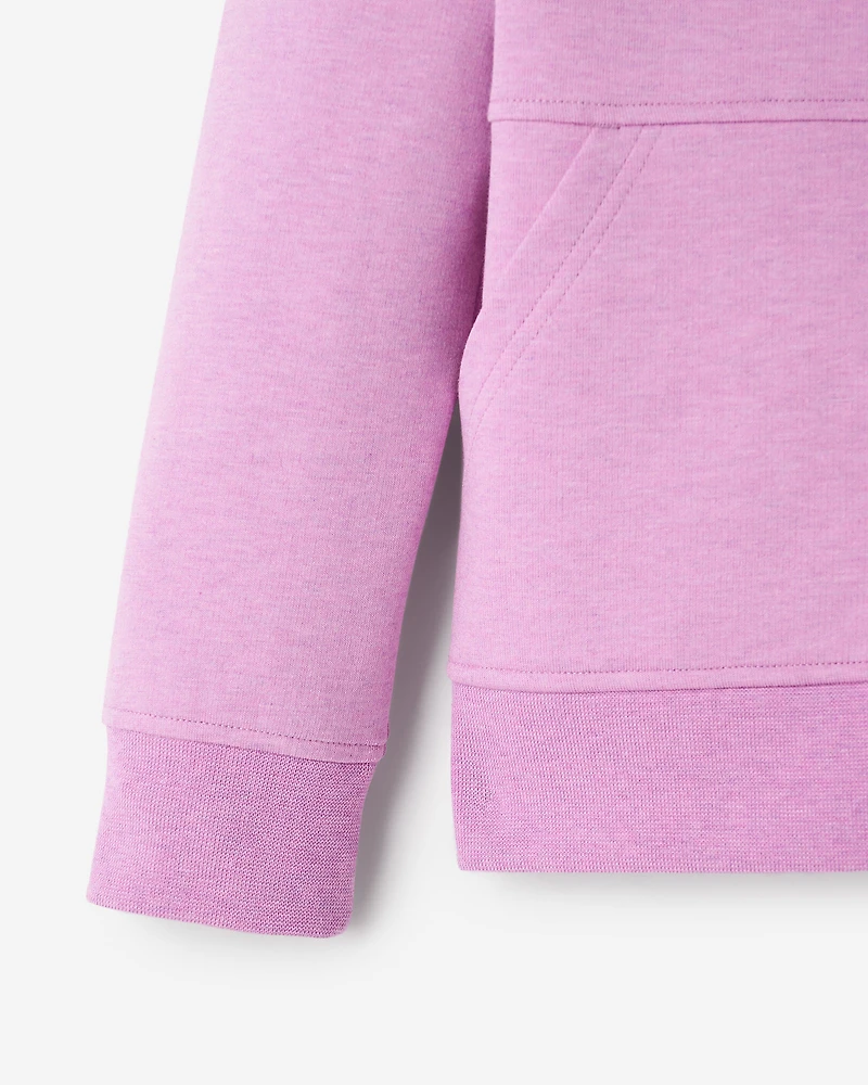 Chandail à capuchon et glissière en tissu interlock Recover pour enfants