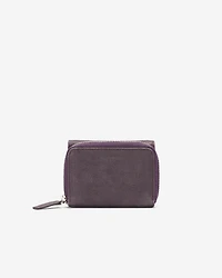 Petite pochette à trois volets en cuir Tribe