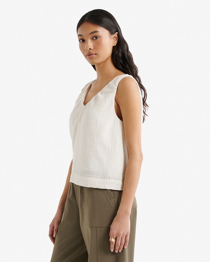 Camisole en gaze de coton Isla