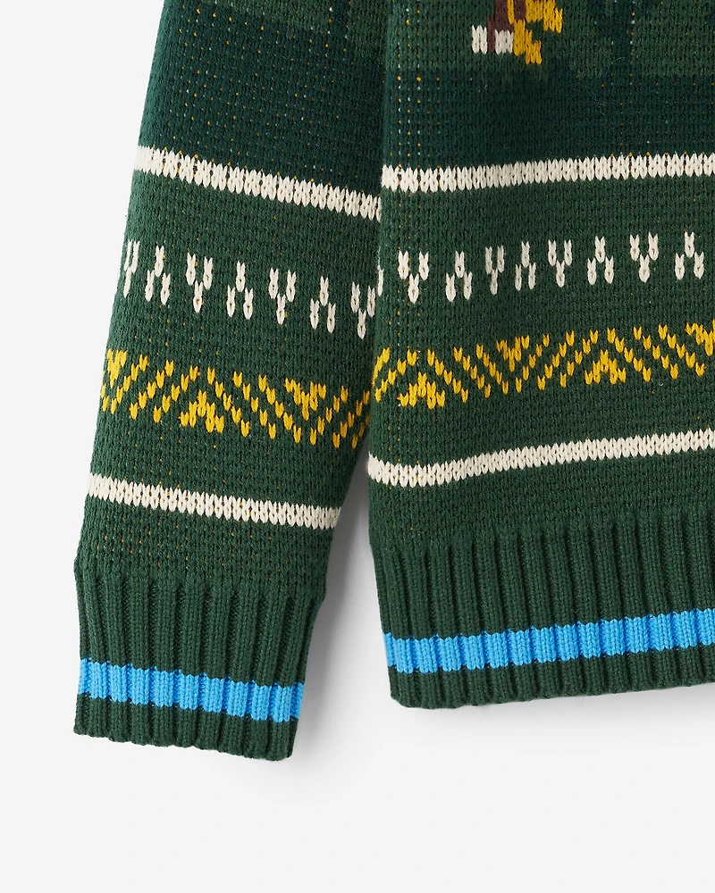 Kids Cabin Shawl Fair Isle Cardigan