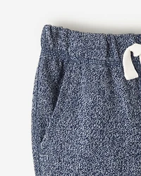 Pantalon ajusté à cheville côtelée en molleton de coton bio pour tout-petits