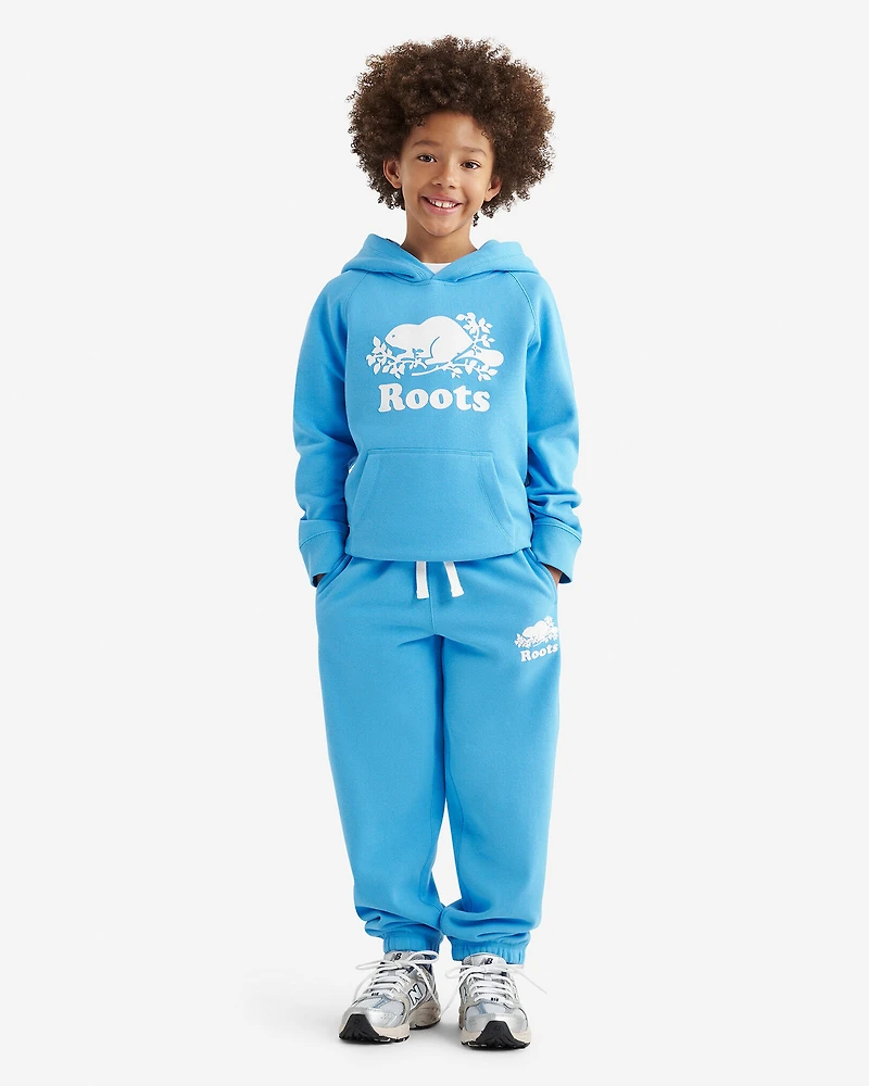 Chandail kangourou original à capuchon en coton bio pour enfants