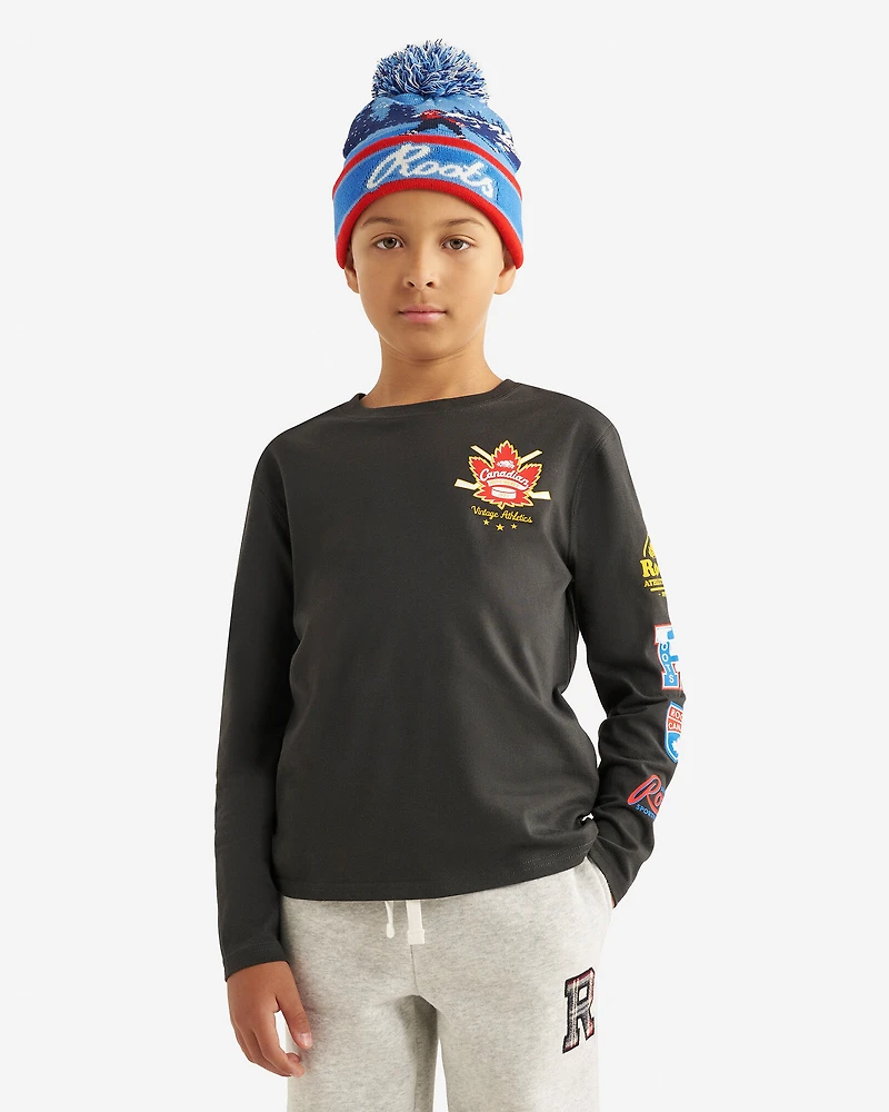 T-shirt à manches longues Hockey pour enfants