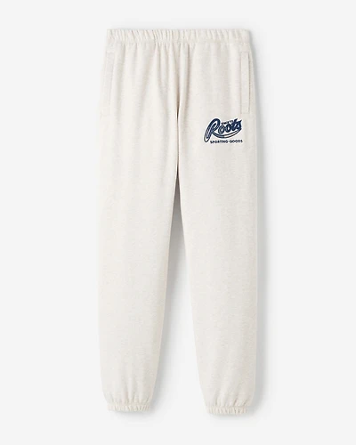 Pantalon en molleton avec appliqué à carreaux
