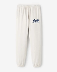Pantalon en molleton avec appliqué à carreaux