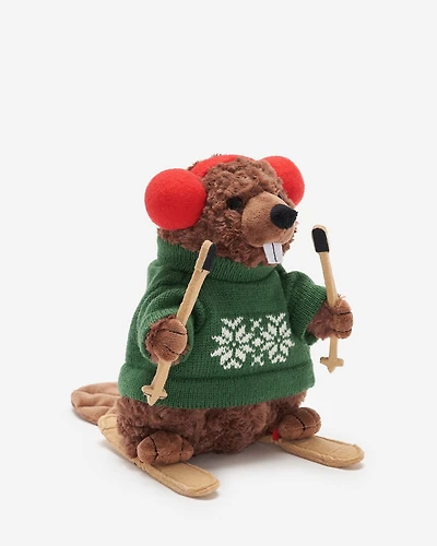 Nordic Ski Beaver Stuffie