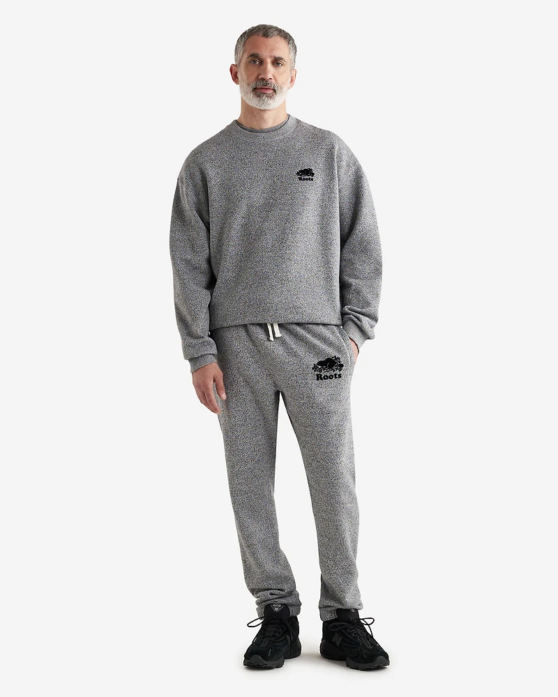 Chandail à col rond original décontracté en molleton de coton bio