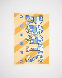 Greetings From QC Tea Towel