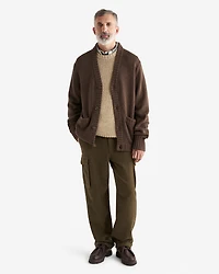 Pantalon cargo décontracté en moleskine