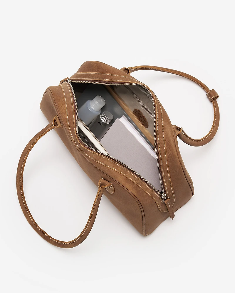 Sac à main style bowling en cuir Tribe