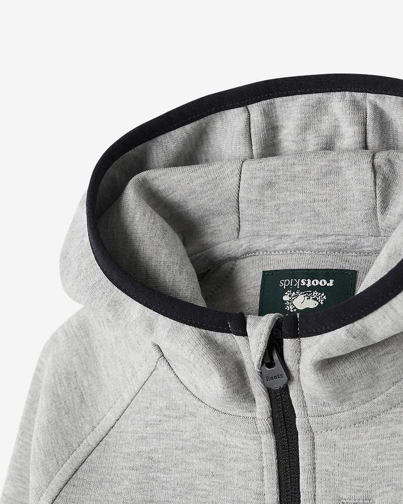 Chandail à capuchon et glissière en tissu interlock Recover pour tout-petits