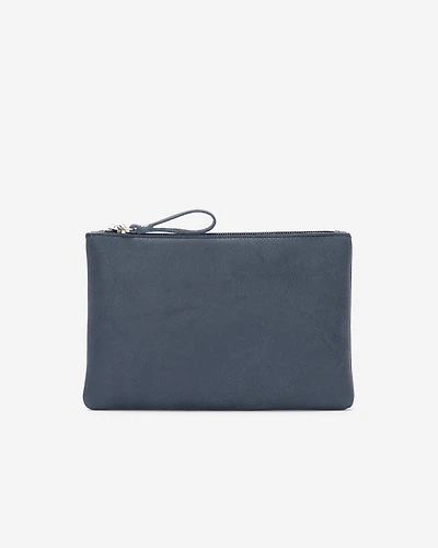 Grande pochette à glissière en cuir Tribe