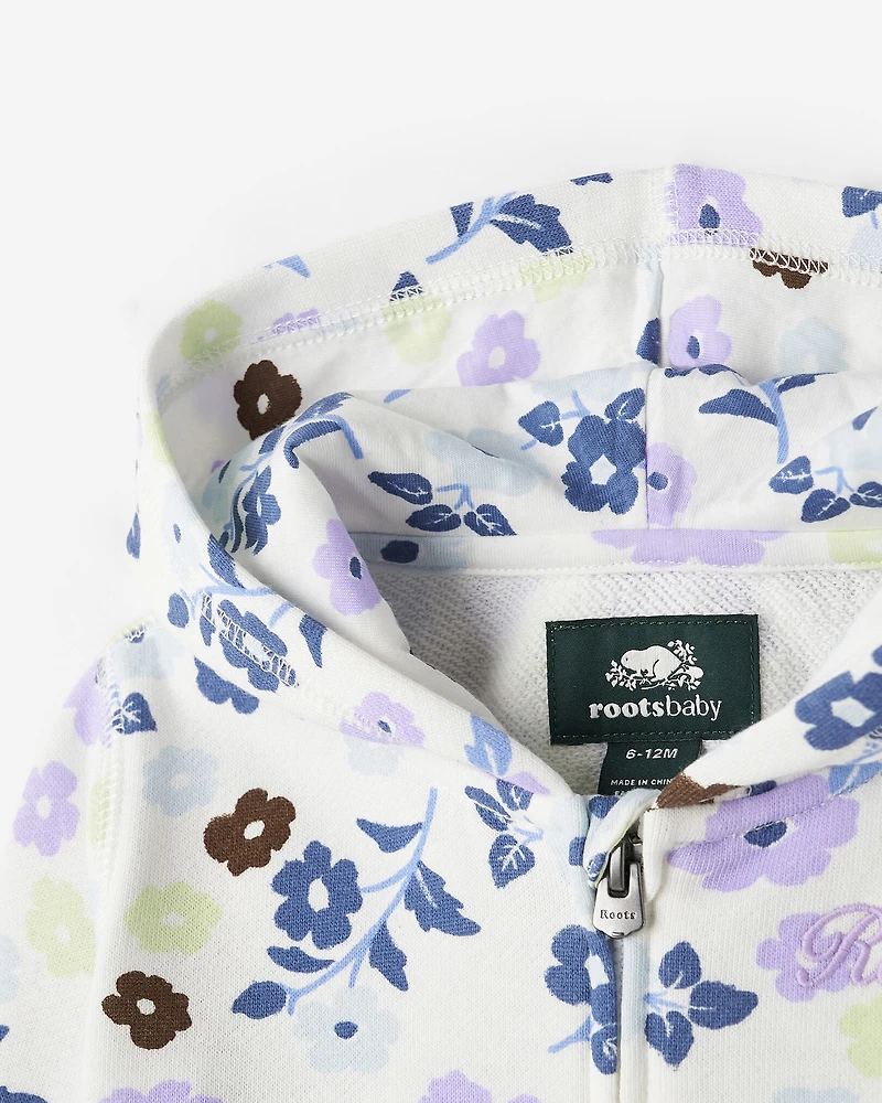 Baby Floral Full Zip Hoodie