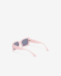 Womens Plastic Rectangle Sunglasses