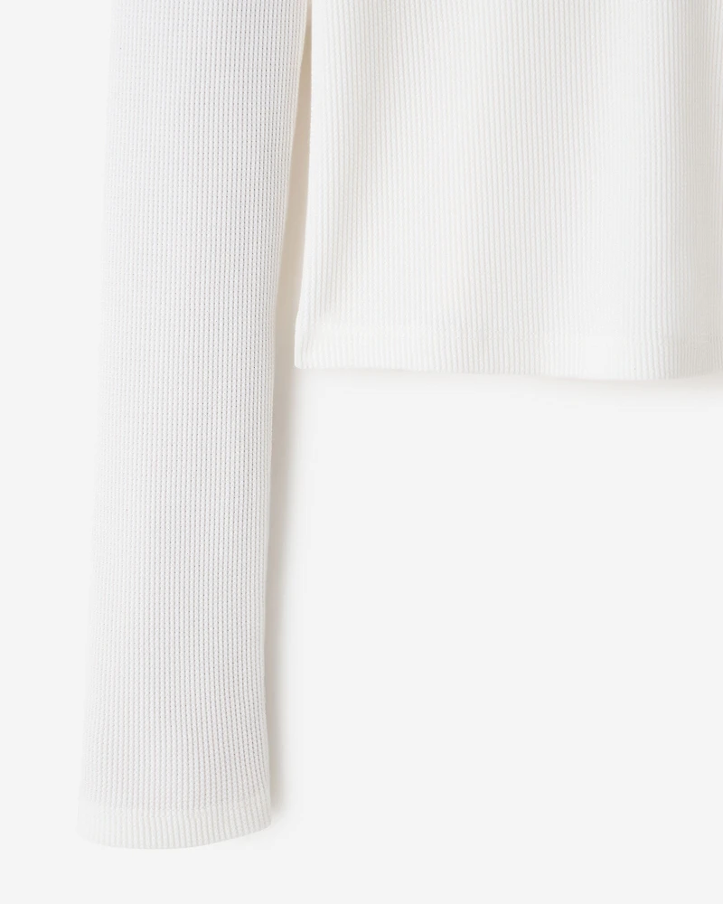 Baby Waffle Polo Top