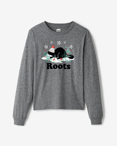 T-shirt à manches longues Temps des fêtes Cooper pour femmes