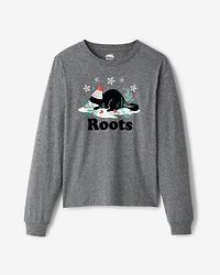 T-shirt à manches longues Temps des fêtes Cooper pour femmes