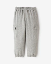 Pantalon cargo décontracté en molleton de coton bio Cooper pour tout-petits