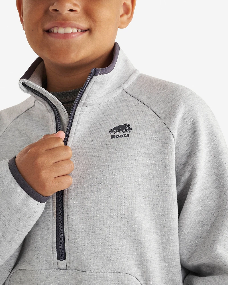 Chandail à demi-glissière en tissu interlock Recover pour enfants