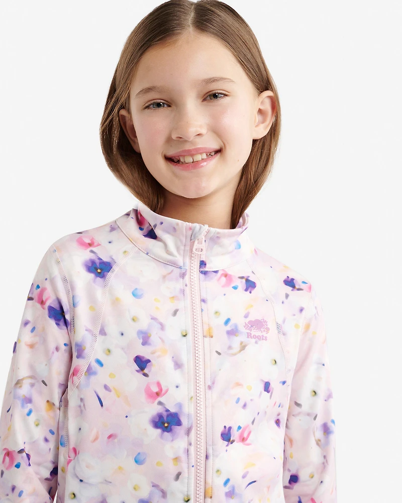 Girls Active Fitted Track Jacket