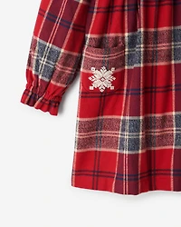 Toddler Girls Plaid Tidings Dress