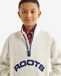 Chandail sport à col demi-glissière en micromolleton pour enfants