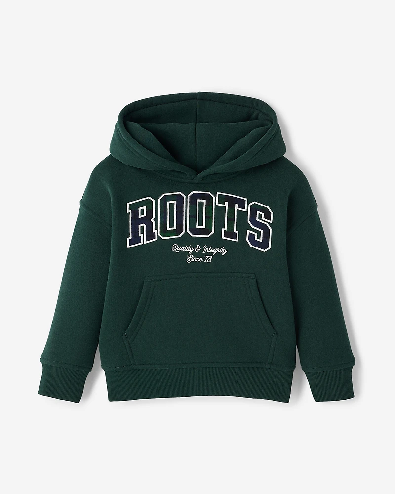 Toddler Plaid Applique Hoodie