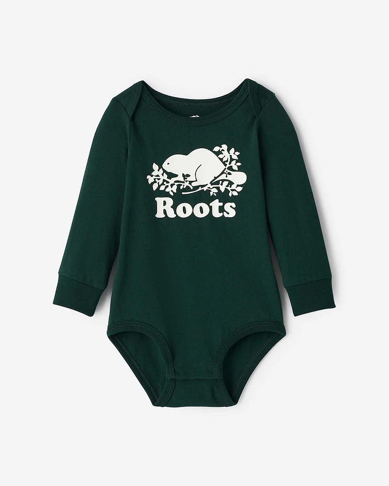 Baby Organic Cooper Beaver Bodysuit