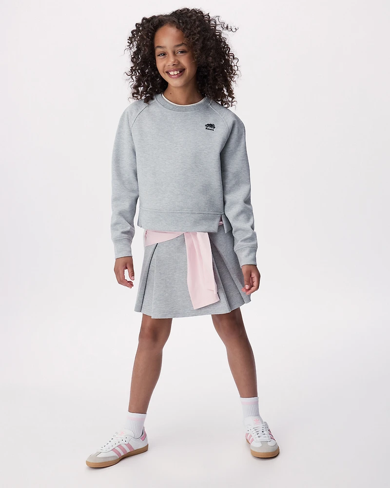 Chandail à col rond Interlock Recover pour filles