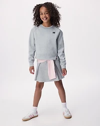 Chandail à col rond Interlock Recover pour filles