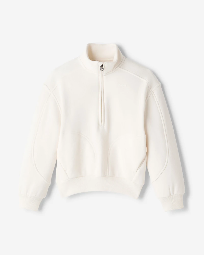 Chandail à demi-glissière en molleton Nuage pour filles