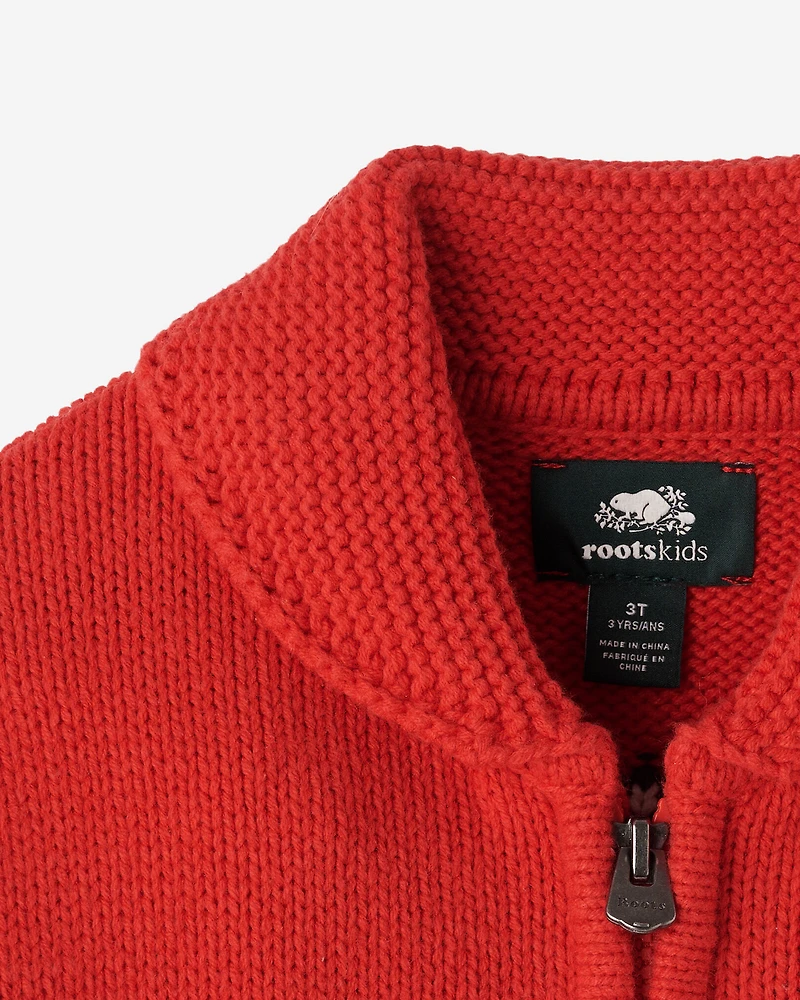 Toddler Hockey Shawl Cardigan