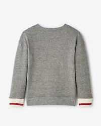 Chandail à col rond avec appliqué Cabane pour enfants