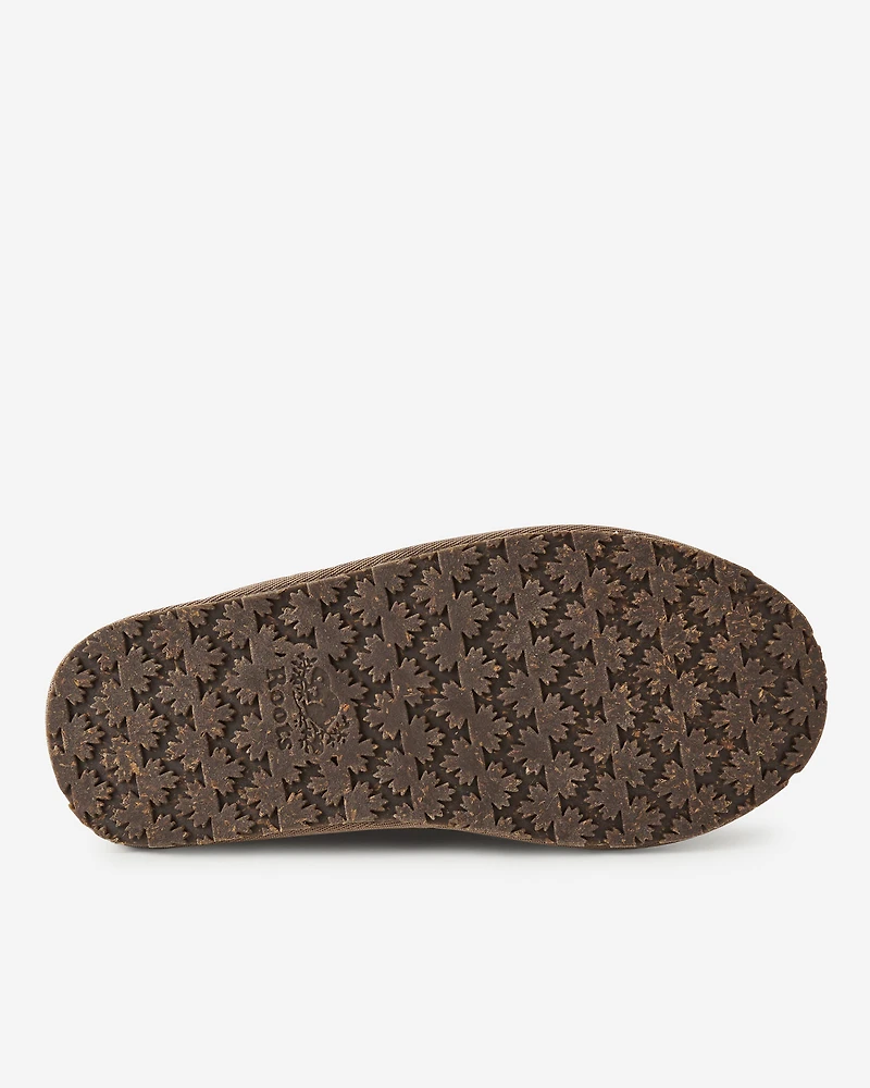 Pantoufles en suède pour femme