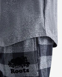 T-shirt à carreaux et manches longues raglan Cooper pour hommes