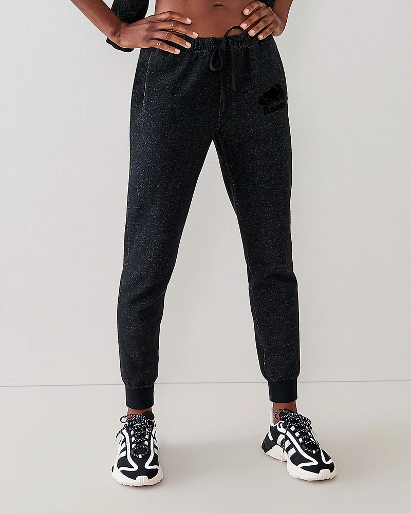 Pantalon long et ajusté en molleton à cheville côtelée (entrejambe : 31 po)