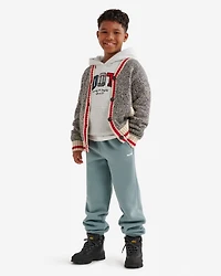 Kids Plaid Applique Hoodie