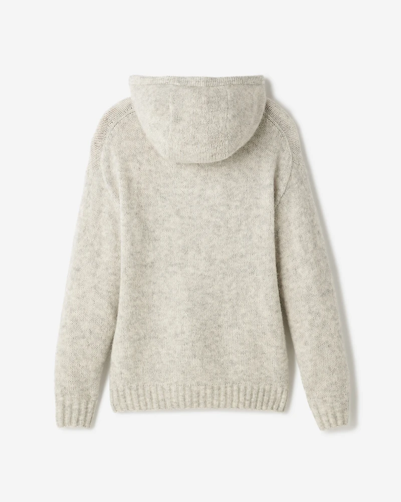 Chandail à capuchon en laine d'alpaga Aurora