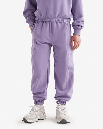 Pantalon en molleton douillet à poches cargo Cooper pour enfants