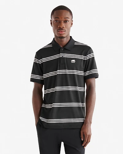 Renew Knit Striped Polo