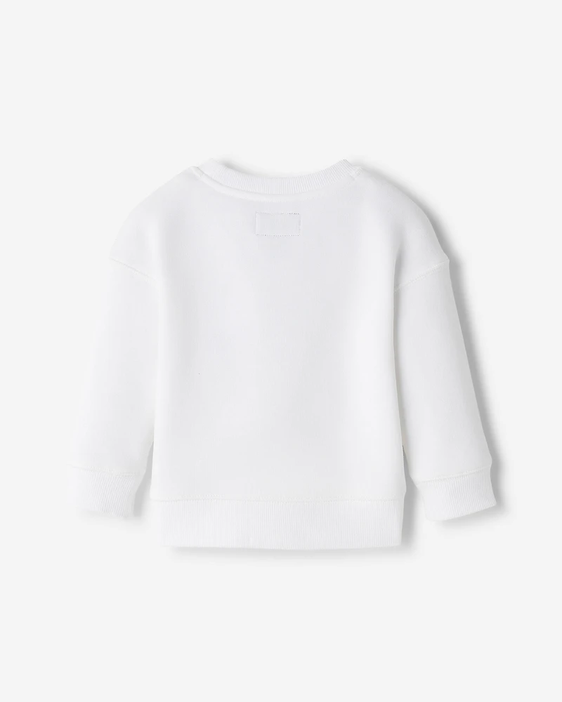 Baby Plaid Applique Crew