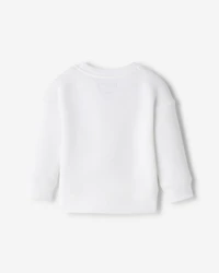 Baby Plaid Applique Crew
