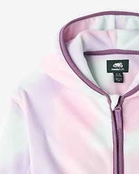 Chandail à capuchon et glissière sport en micromolleton pour enfants