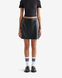 Short Leather Skirt