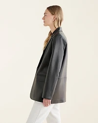 Womens Leather Blazer