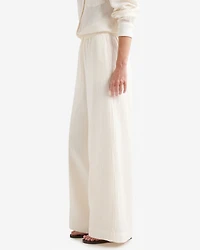 Pantalon à jambe large en coton Isla