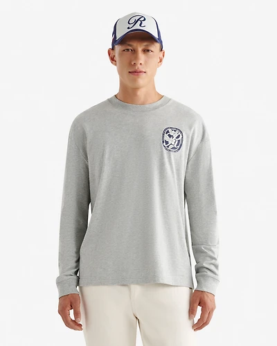 T-shirt imprimé à manches longues Studio pour homme