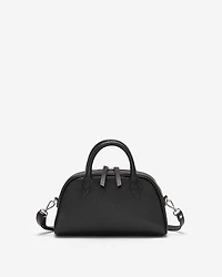 Mini sac à main style bowling en cuir Cervino